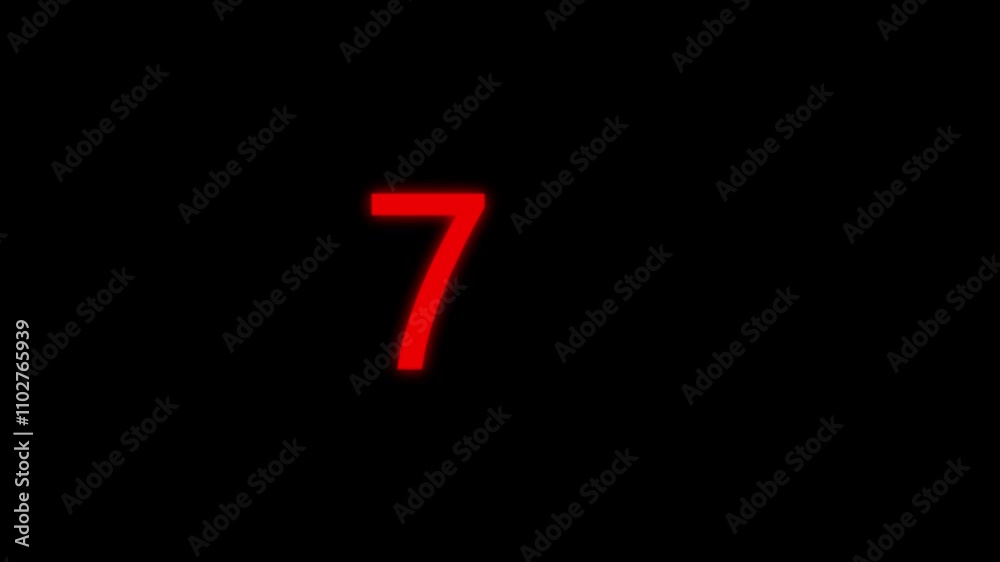 Countdown timer number animation. Countdown timer number animation.