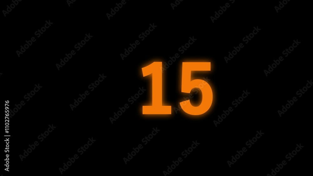 Countdown timer number animation. Countdown timer number animation.