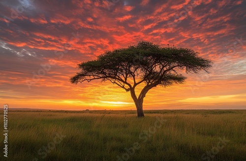 African Sunset photo