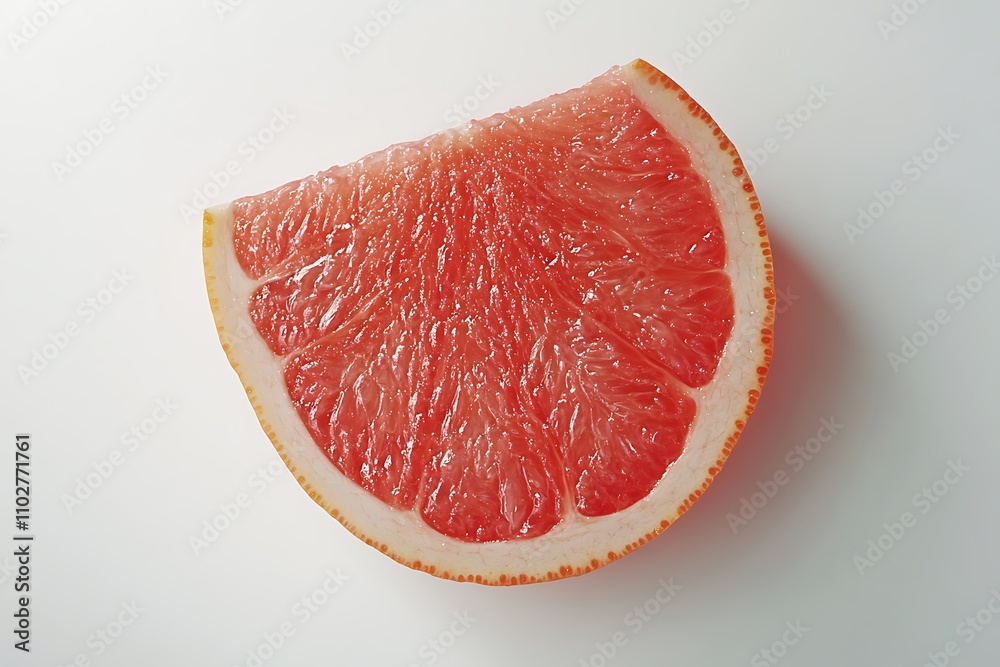 Grapefruit isolated on a white background, close up