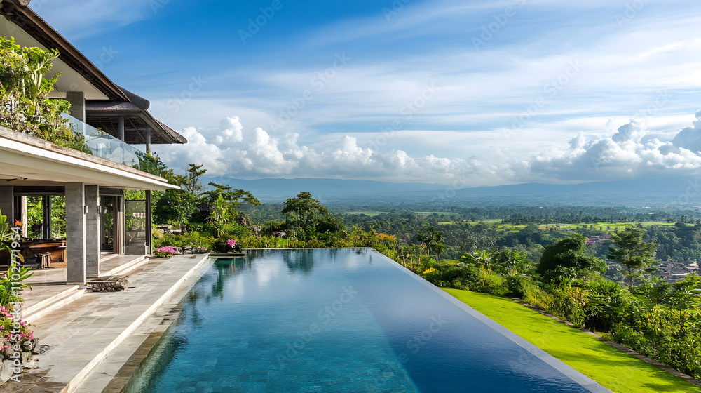 Tropical Luxurious Villa with Infinity Pool and Panoramic Views in Exquisite Garden Setting Tropical Luxurious Villa with Infinity Pool and Panoramic Views in Exquisite Garden Setting