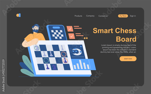 Longevity Clinic. Flat Vector Illustration
