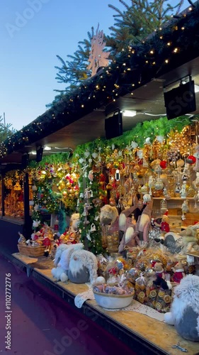Christmas Market in Edinburgh, Scotland