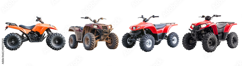 Collection ATV Isolated On Transparent Background Collection ATV Isolated On Transparent Background