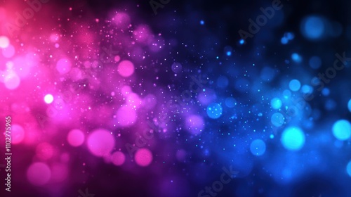 Abstract Pink and Blue Bokeh Background