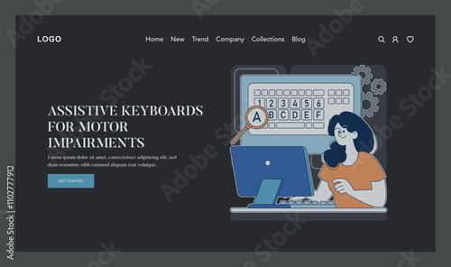 Adaptive Technology. Flat Vector Illustration