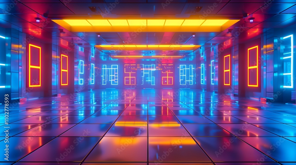 Neon Light Tunnel Neon Light Tunnel