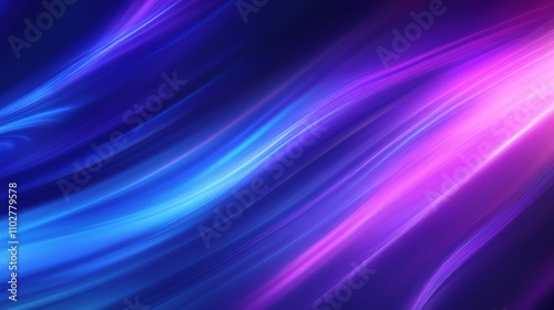 Abstract Waves of Colorful Light in Dynamic Flowing Patterns