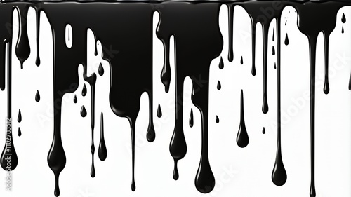 black and white paint splashes