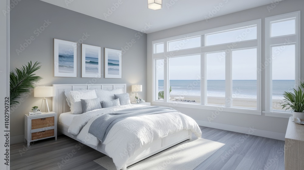 Coastal Bedroom with Ocean View Coastal Bedroom with Ocean View