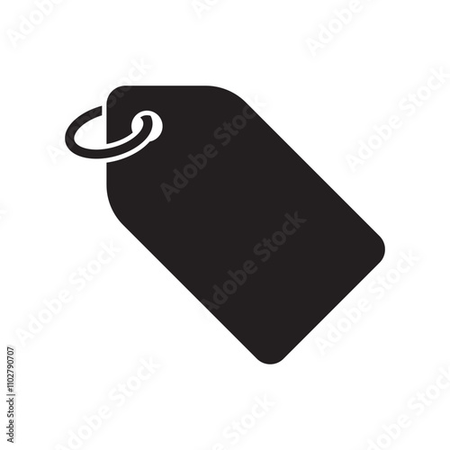 label hang tag icon flat vector illustration