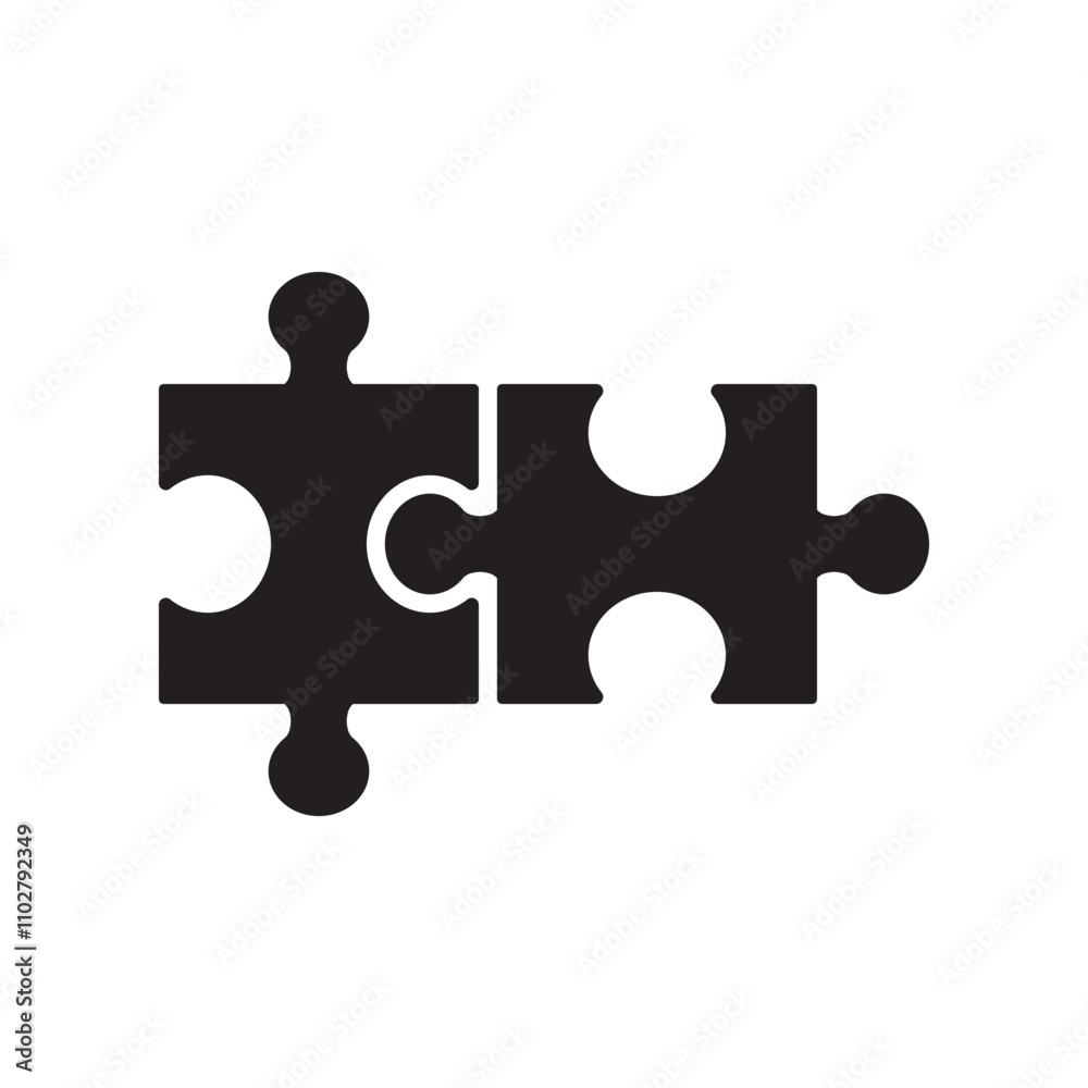 jigsaw puzzle icon symbol flat vector illustration jigsaw puzzle icon symbol flat vector illustration