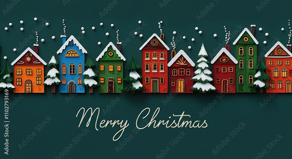 Various Christmas, New Year card and banner collection: Santa Claus, Christmas tree, snowman, reindeer, ornament, snowflake, snow covered village, xmas elements and decorations and many more.