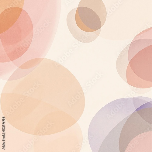 Wallpaper Mural Artistic watercolor design featuring abstract fluid patterns and rounded shapes in retro colors, retro colors, abstract, watercolor Torontodigital.ca