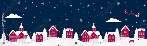 Happy holidays , Merry christmas vector banner  illustration