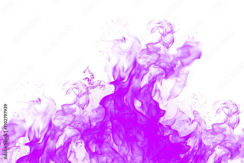 Obraz premium realistic purple fire