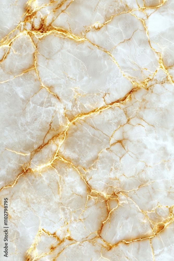 Fototapeta premium Elegant marble texture with gold veins interior design close-up view