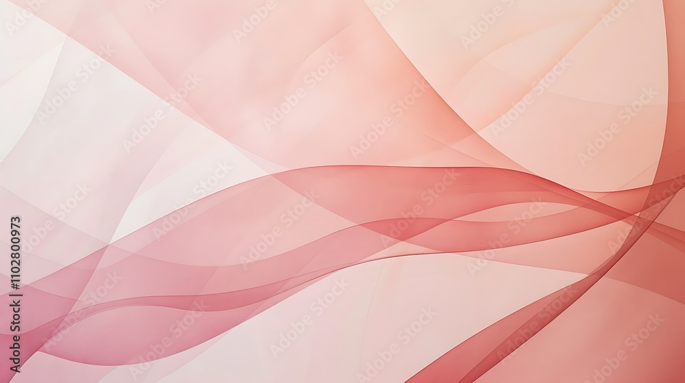 Abstract Pink and White Waves Background