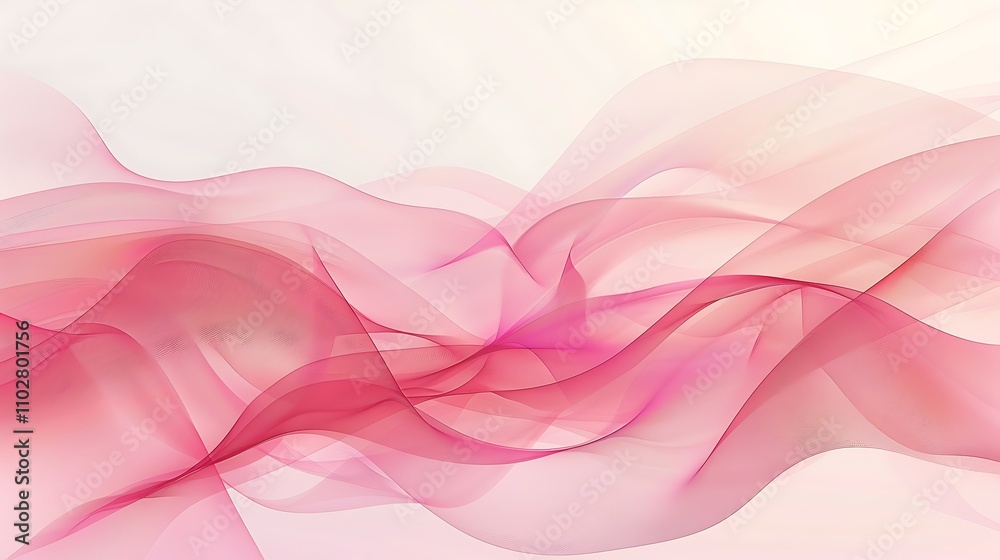 Fototapeta premium Abstract Pink Waves Background