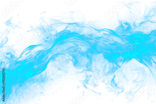 Fototapeta blue fire effect