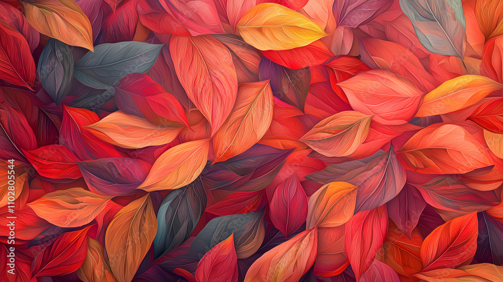 Abstract autumn background. Beautiful leaves texture Abstract autumn background. Beautiful leaves texture