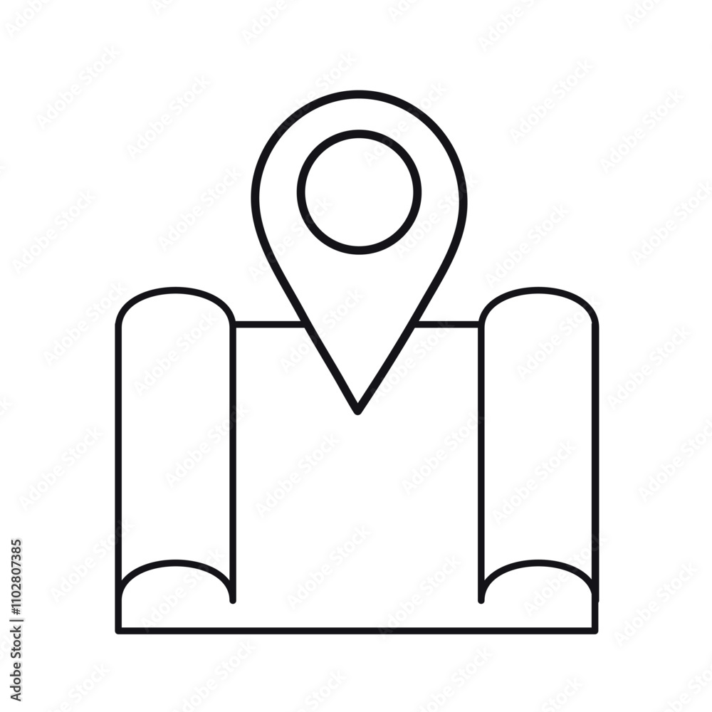 gps map location pointer icon