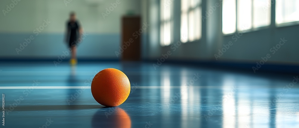 Sports photography dynamic squash action with players in the background Sports photography dynamic squash action with players in the background
