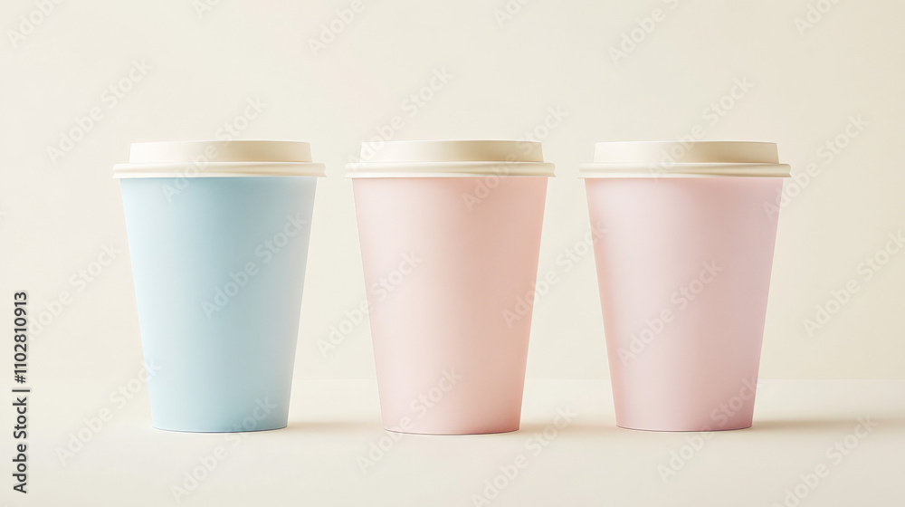 A kraft paper coffee cup mockup A kraft paper coffee cup mockup