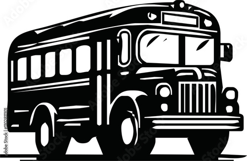 Bus icon vector illustration, bus clipart icon, Transport Silhouette Icon, Stop Station Sign for Public Transport Glyph Pictogram,