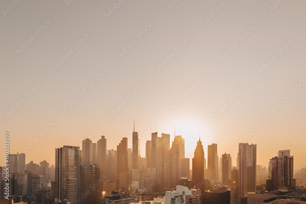 Fototapeta premium Cityscape Backgrounds with Design Space.
