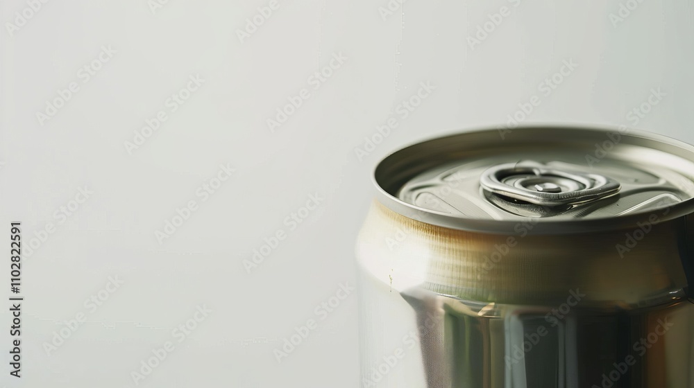 Close-up of unopened canned food with recall label on clean white background, slight tilt emphasizing label, copy space for text. Close-up of unopened canned food with recall label on clean white background, slight tilt emphasizing label, copy space for text.