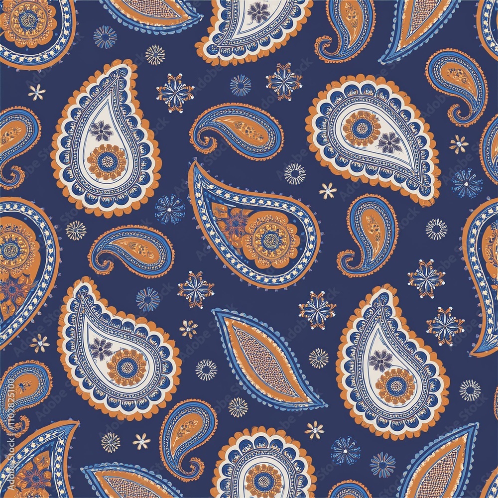 seamless pattern with paisley seamless pattern with paisley