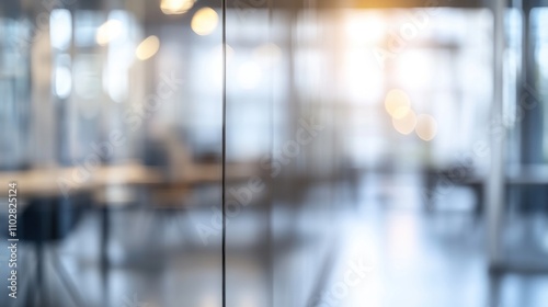 Wallpaper Mural Abstract Blurred Office Interior: Modern Workspace Torontodigital.ca