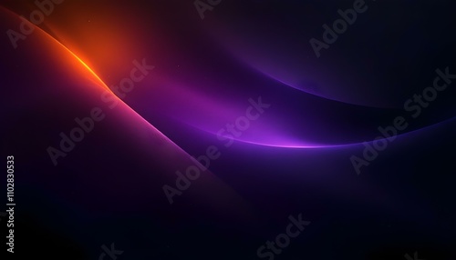 Abstract grainy gradient background purple pink orange black glowing color wave dark backdrop noise texture banner poster header design. Banner poster header design with gritty gradient background