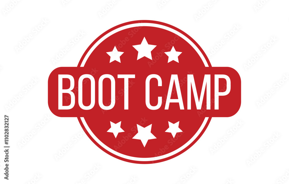 BOOT CAMP Rubber Stamp Seal Vector illustration isolated on white background