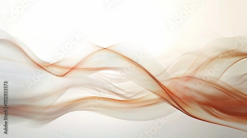 Elegant Flowing Abstract Waves in Warm Tones and Soft Textures