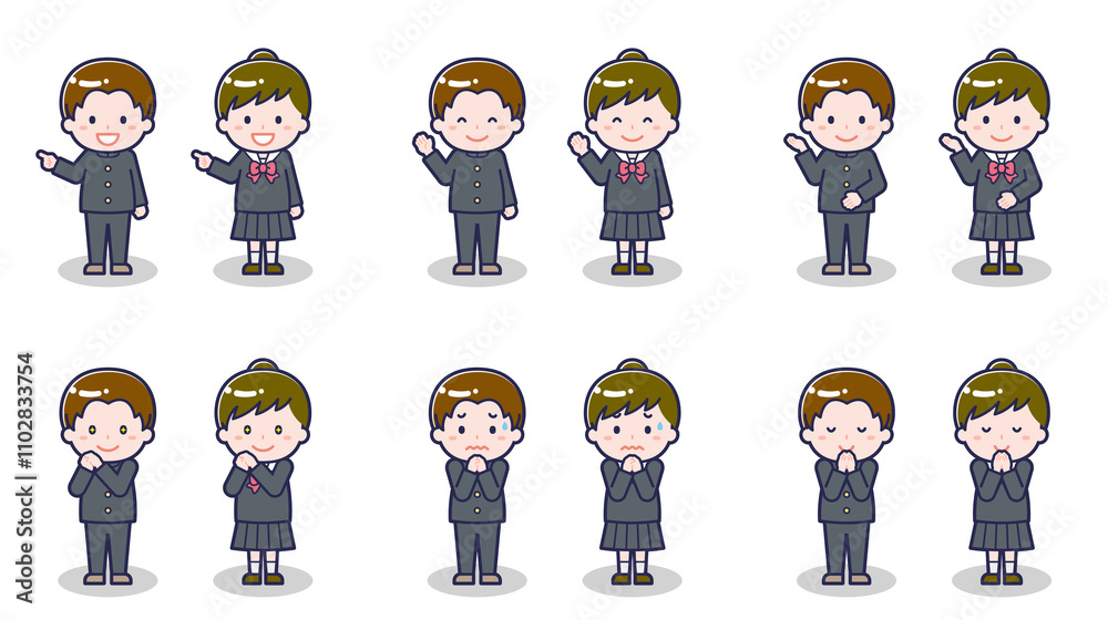 中高生の男女 04