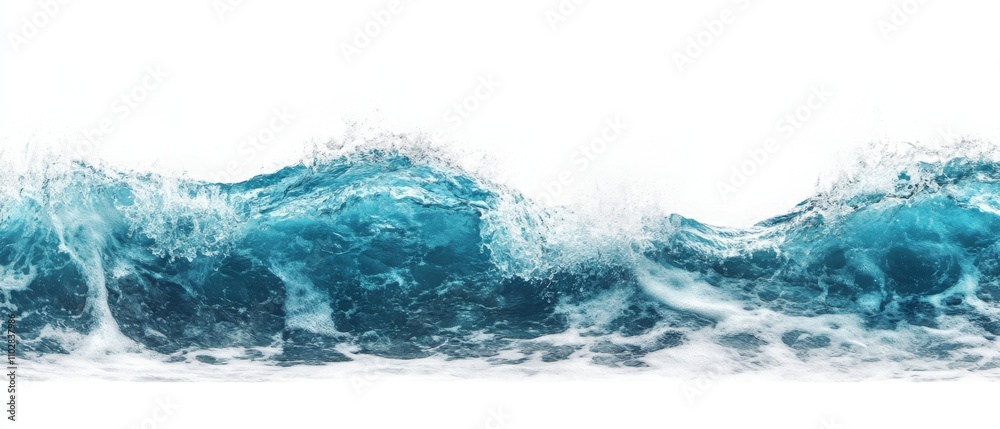 Water wave isolated on white background Water wave isolated on white background