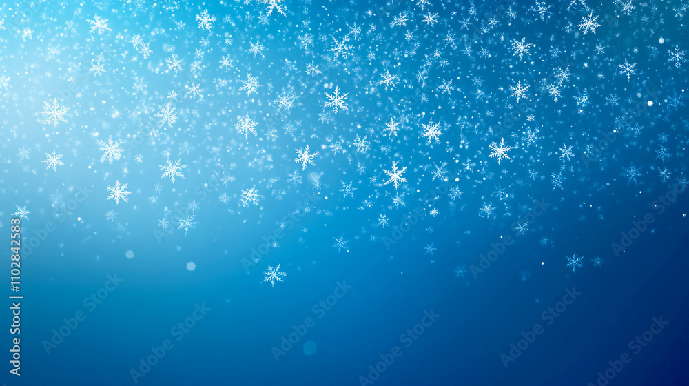 Abstract christmas blue and white background winter wonderland background with snowfall and snowflakes falling from the sky
Abstract christmas blue and white background winter wonderland background with snowfall and snowflakes falling from the sky