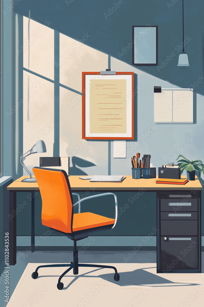 poster, office space, background, layout poster, office space, background, layout