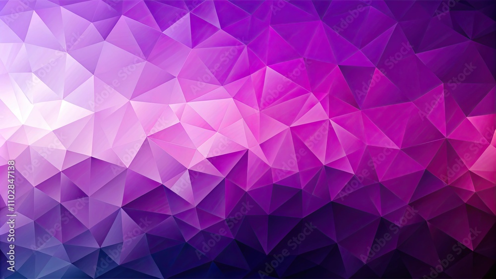 Obraz premium Abstract geometric background with triangles in purple to pink gradient, geometric, abstract, background, triangles, purple