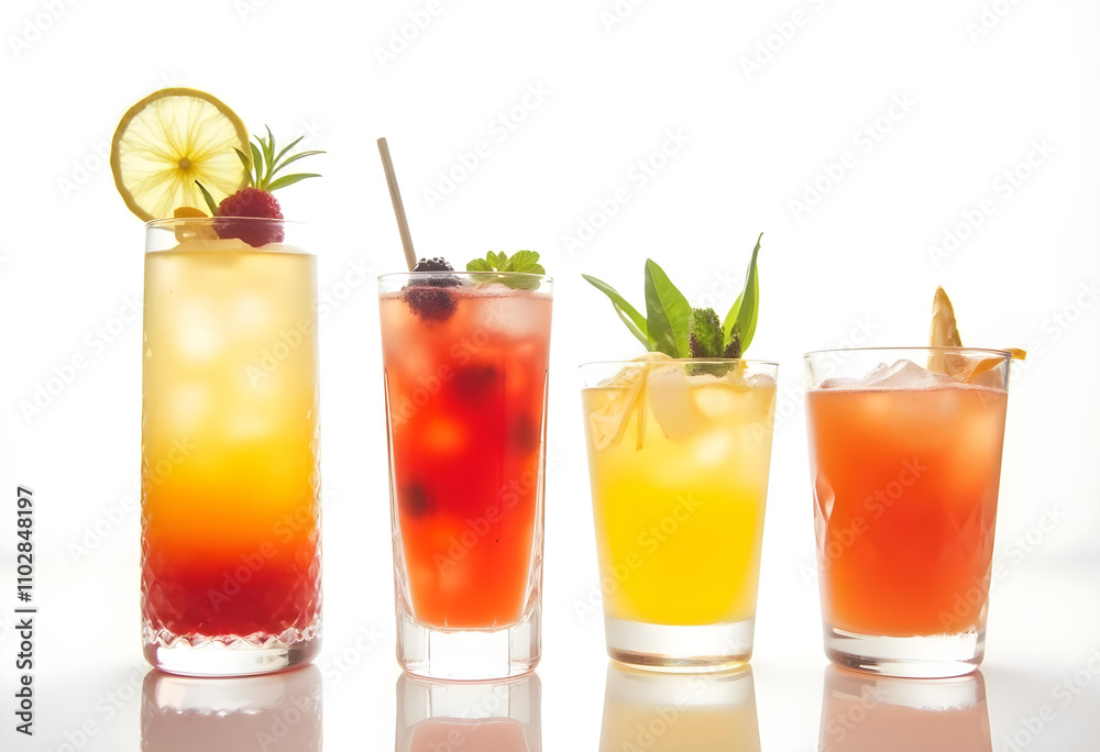Refreshing cocktails in vibrant colors, featuring fruits and ice, perfect for summer gatherings. Enjoy delightful presentation of these beverages! Refreshing cocktails in vibrant colors, featuring fruits and ice, perfect for summer gatherings. Enjoy delightful presentation of these beverages!