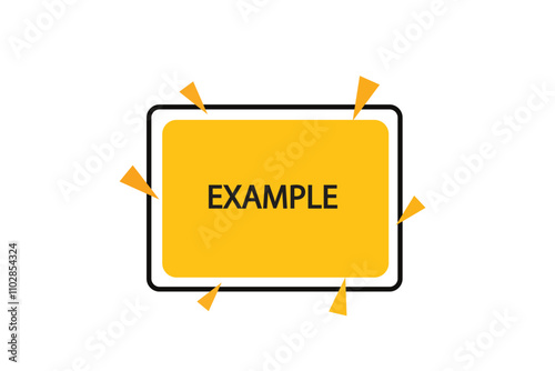 Printbutton web template,example, Speech bubble, banner label

