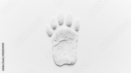 Paw Print in the Snow: A mi...
