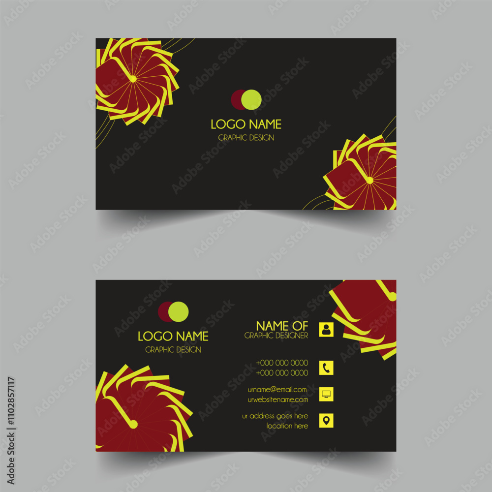 Naklejka premium Professional Corporate Business Card Design