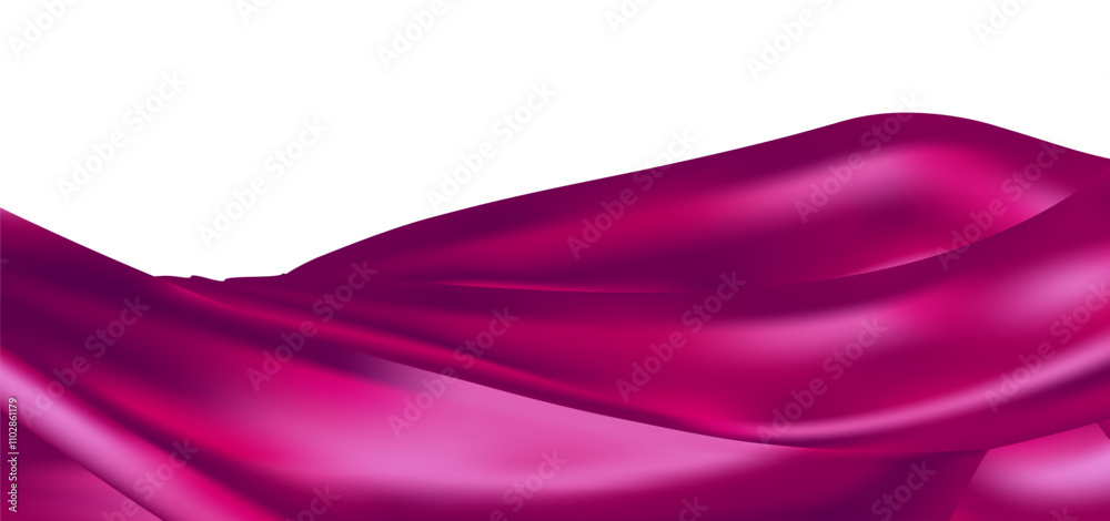 Abstract background of pink wavy silk or satin. 3d rendering image. Abstract background of pink wavy silk or satin. 3d rendering image.