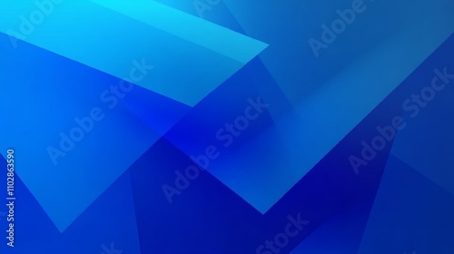 Blue Geometric Shapes Background Dynamic Abstract Modern Gradient Texture Metallic Technology Vibrant Design photo