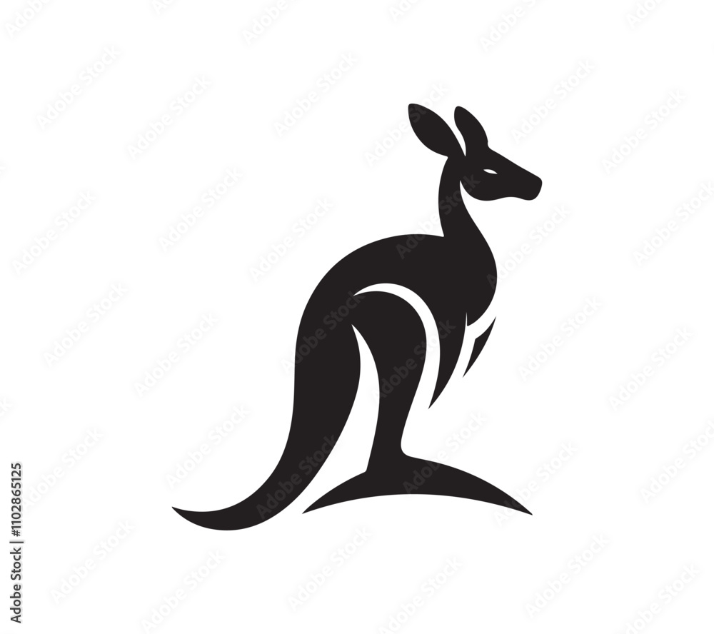 Kangaroo silhouette vector Kangaroo silhouette vector