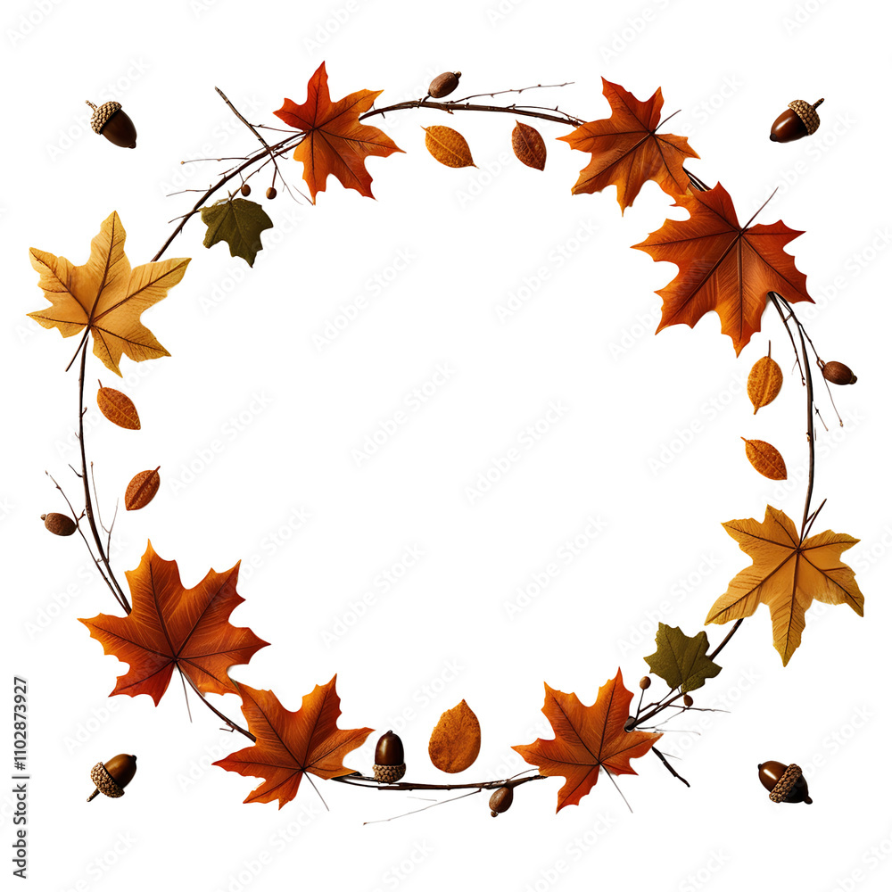 autumn leaves border autumn leaves border
