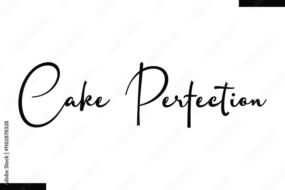 Fototapeta premium Cake Perfection Christmas quotes text typography